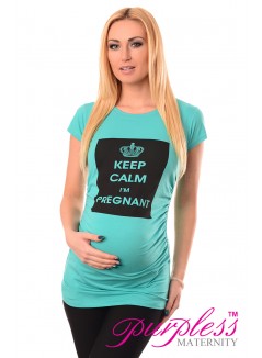 Keep Calm I'm Pregnant Top 2008 Black
