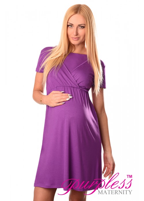 Maternity and Nursing Dress 7200 Violet