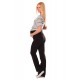 Wide Leg Pregnancy Yoga Lounge Trousers 1300 Black