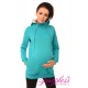 Pregnancy and Nursing Hoodie 9052 Turquoise