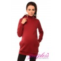 Pregnancy and Nursing Hoodie 9052 Burgundy