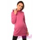 Pregnancy and Nursing Hoodie 9052 Dark Pink Melange