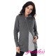 Adjustable Maternity Sweatshirt 9055 Dark Gray Melange