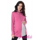 Adjustable Maternity Sweatshirt 9055 Dark Pink Melange