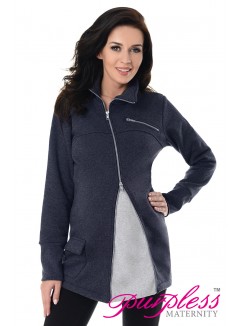 Adjustable Maternity Sweatshirt 9055 Navy Melange