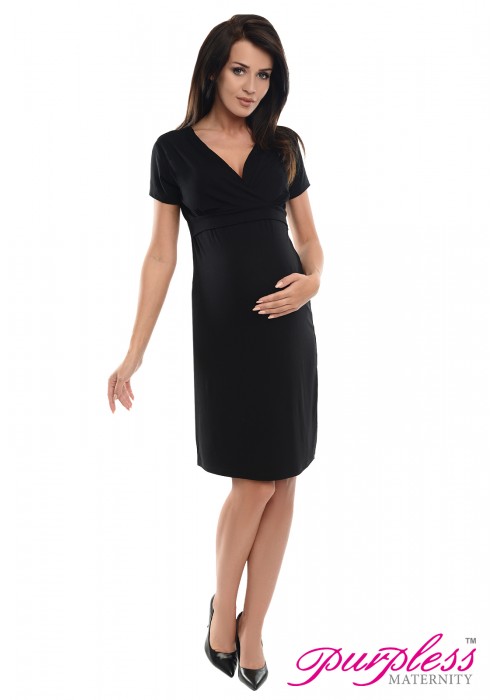 Pregnancy and Nursing Dress 7208 Black