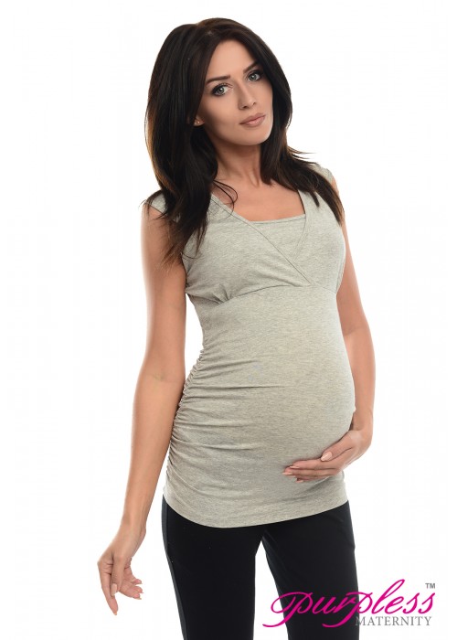 2 in 1 Maternity and Nursing Top 7005 Green