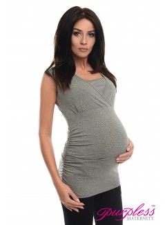 2 in 1 Maternity and Nursing Top 7005 Green