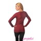 2 in 1 Maternity and Nursing Top 7007 Burgundy