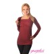 2 in 1 Maternity and Nursing Top 7007 Burgundy