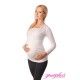 2 in 1 Maternity and Nursing Top 7007 White