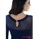 Heart Shaped Cleavage Pregnancy Dress D012 Navy