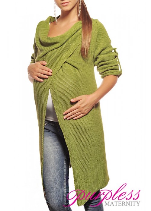 Maternity Cardigan 9001 Green