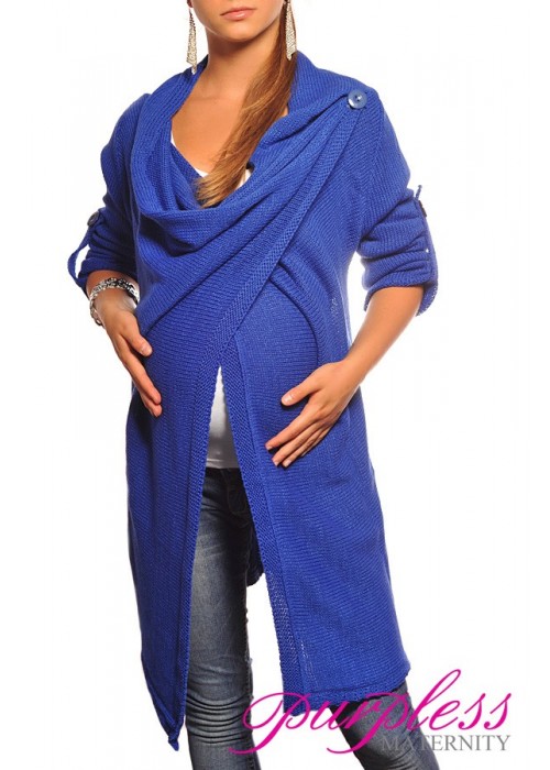 Maternity Cardigan 9001 Royal Blue